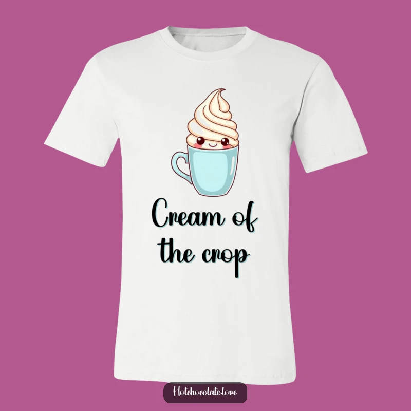 Funny Whipped Cream T-Shirt: Wearable Joy for Coffee Lovers