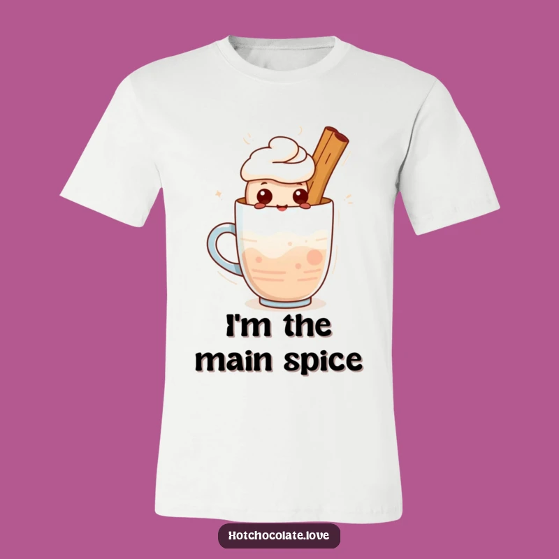 Funny Cinnamon Stick T-Shirt: Proud Warm Drink Character Apparel