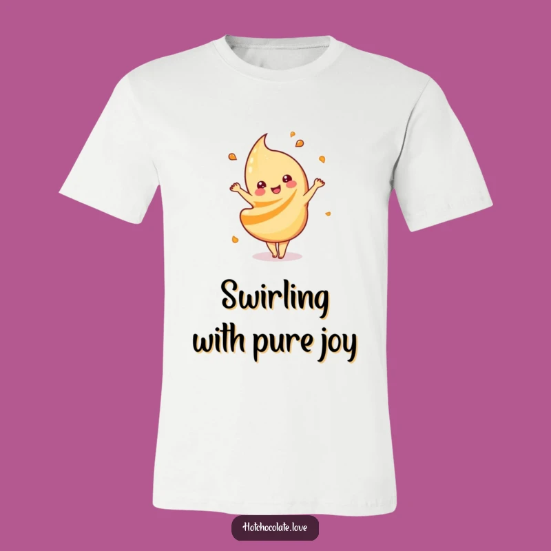 Funny Caramel Swirl T-Shirt: Wear the Dance with This Sweet and Playful Graphic Tee