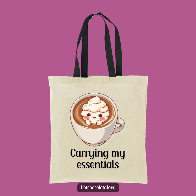 Funny Cocoa Puff Tote Bag: Playful Character Floating, Stylish & Hilarious Grocery Gift