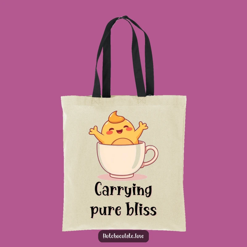 Funny Caramel Blob Mug Tote Bag - Carry Your Cheer in Style