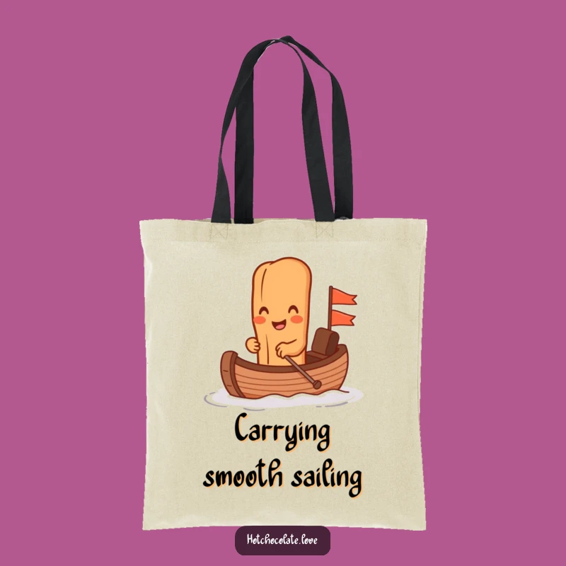 Funny Cinnamon Stick Chocolate Boat Tote Bag - Stylish & Hilarious Carry-All