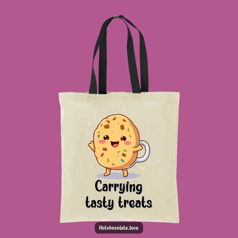 Funny Cookie Tote Bag: Jigging Sprinkles Design, Practical & Sweet Gift