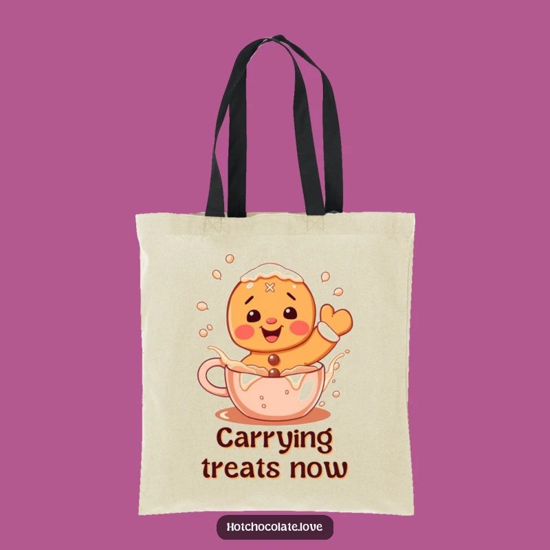Funny Gingerbread Tote Bag: Adorable and Hilarious Cocoa Accessory