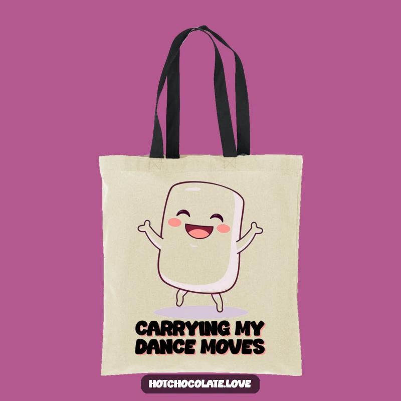 Funny Marshmallow Dance Tote Bag - Carry Your Grooves in Style!