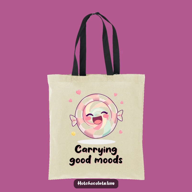 Funny Peppermint Tote Bag: Joyful Design for Festive Style, Eco-Friendly Gift