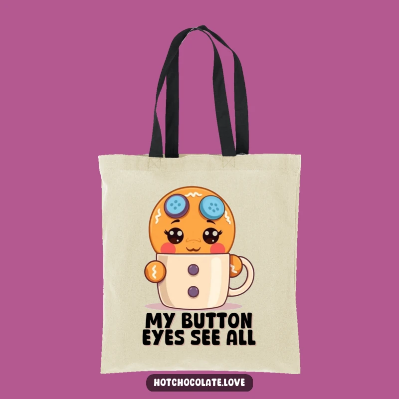 Funny Surprised Gingerbread Man Tote Bag: Carry Your Laughs with This Hilarious Accessory